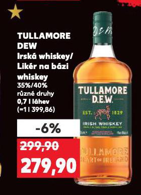 TULLAMORE DEW IRSKÁ WHISKEY