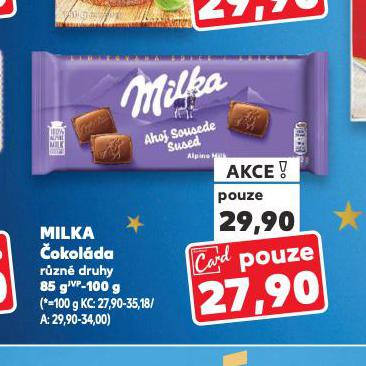 MILKA ČOKOLÁDA