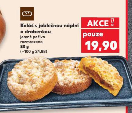 KOLÁČ S JABLEČNOU NÁPLNÍ A DROBENKOU