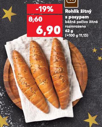 ROHLÍK ŽITNÝ S POSYPEM