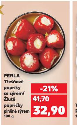 TŘEŠŇOVÉ PAPRIKY SE SÝREM