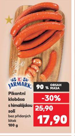 PIKANTNÍ KLOBÁSA S HIMALÁJSKOU SOLÍ