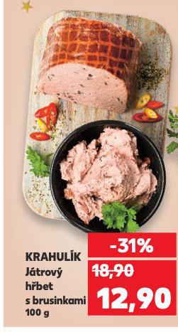 KRAHULÍK JÁTROVÝ HŘBET S BRUSINKAMI