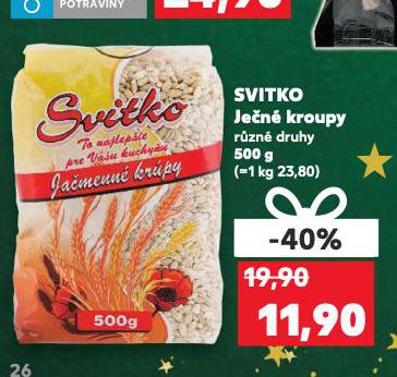SVITKO JEČNÉ KROUPY