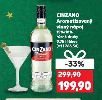 CINZANO AROMATIZOVANÝ VINNÝ NÁPOJ