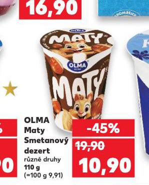 OLMA MATY SMETANOVÝ DEZERT