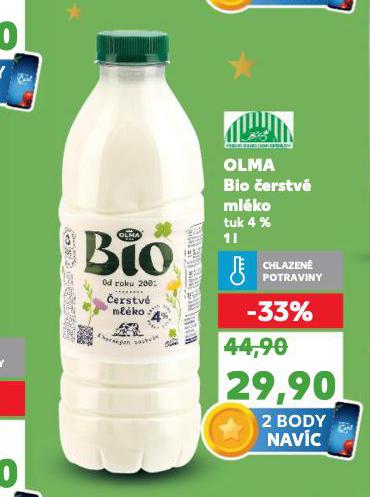 OLMA BIO ČERSTVÉ MLÉKO