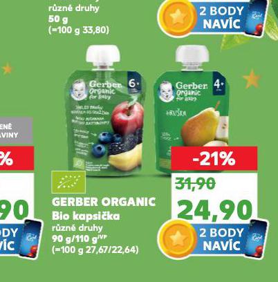 GERBER ORGANIC BIO KAPSIČKA