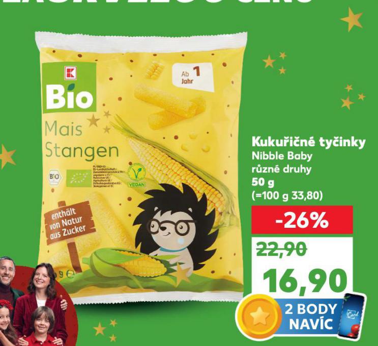 BIO KUKUŘIČNÉ TYČINKY