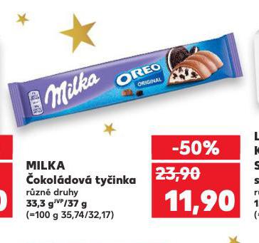 MILKA ČOKOLÁDOVÁ TYČINKA