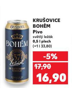 PIVO KRUŠOVICE BOHÉM