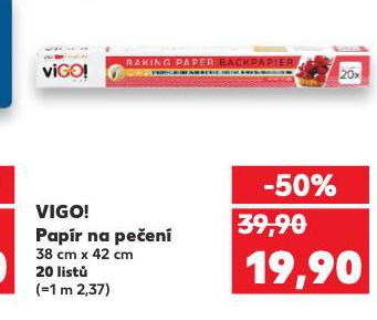 VIGO! PEČICÍ PAPÍR