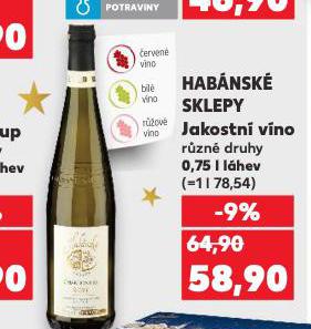 HABÁNSKÉ SKLEPY JAKOSTNÍ VÍNO