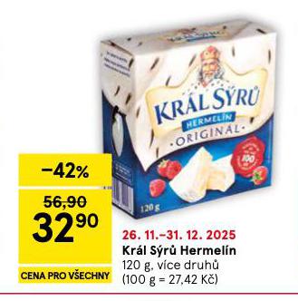 KRÁL SÝRŮ HERMELÍN