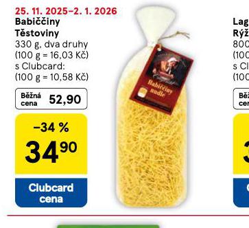 BABIČČINY TĚSTOVINY