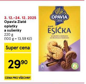 OPAVIA ZLAT� OPLATKY A SU�ENKY