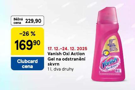 VANISH OXI ACTION GEL NA ODSTRAŇOVÁNÍ SKVRN