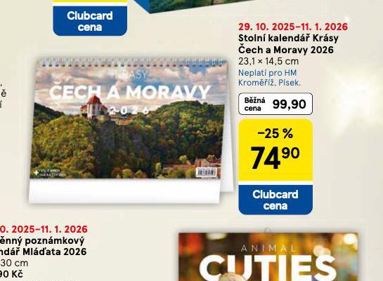 STOLN� KALEND�� KR�SY �ECHA A MORAVY 2026