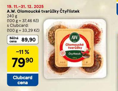 A.W. OLOMOUCKÉ TVARŮŽKY ČTYŘLÍSTEK