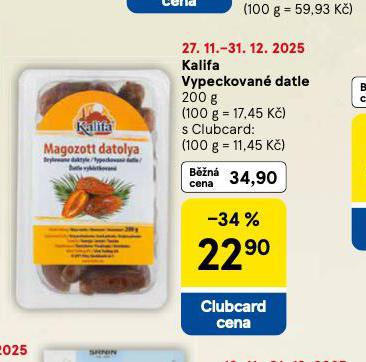 KALIFA VYPECKOVAN� DATLE