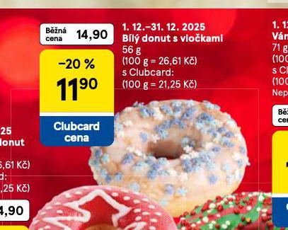 BÍLÝ DONUT S VLOČKAMI