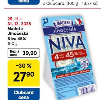 MADETA JIHO�ESK� NIVA 45%
