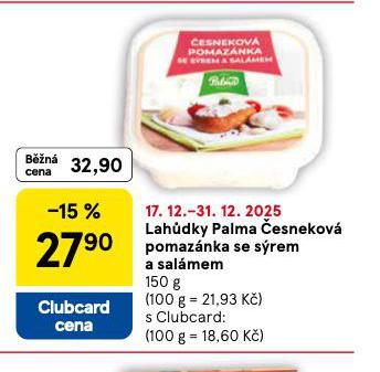 ČESNEKOVÁ POMAZÁNKA SE SÝREM A SALÁMEM