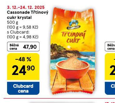 TŘTINOVÝ CUKR KRYSTAL