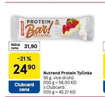 NUTREND PROTEIN TYČINKA
