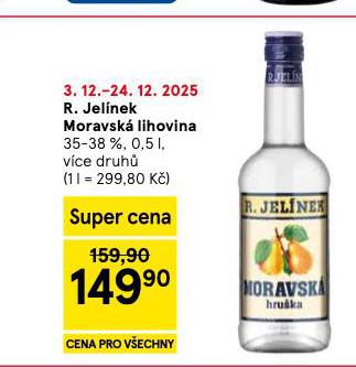 R. JELÍNEK MORAVSKÁ LIHOVINA
