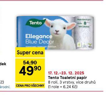 TENTO TOALETNÍ PAPÍR