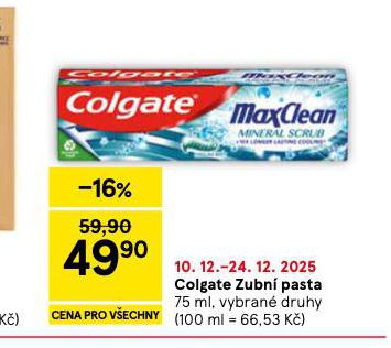 COLGATE ZUBNÍ PASTA