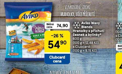 AVIKO WAVY BLENDS HRANOLKY S PŘÍCHUTÍ ČESNEK A BYLINKY