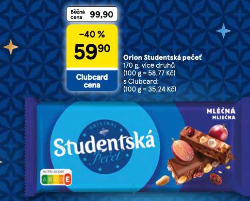 ORION STUDENTSKÁ PEČEŤ