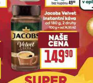 JACOBS VELVET INSTANTN� K�VA