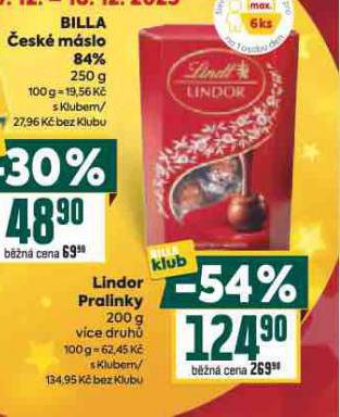 LINDOR PRALINKY