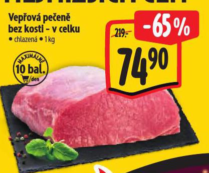 VEPŘOVÁ PEČENĚ BEZ KOSTI