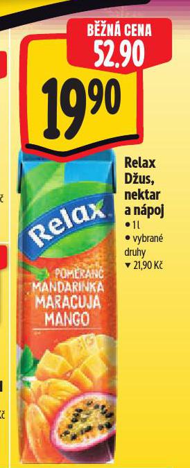 RELAX DŽUS, NEKTAR A NÁPOJ