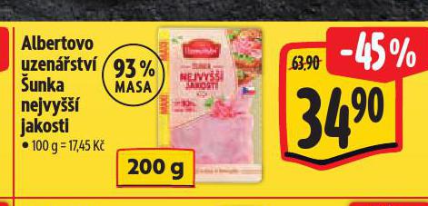 ŠUNKA NEJVYŠŠÍ JAKOSTI