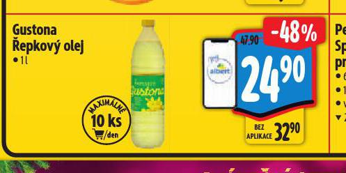 GUSTONA ŘEPKOVÝ OLEJ