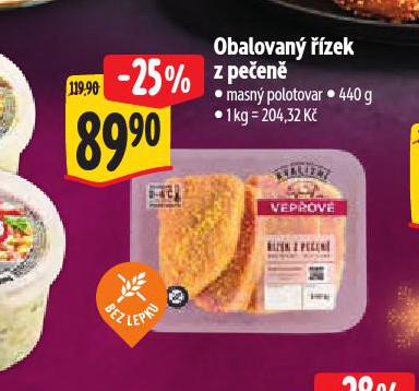 OBALOVANÝ ŘÍZEK Z PEČENĚ
