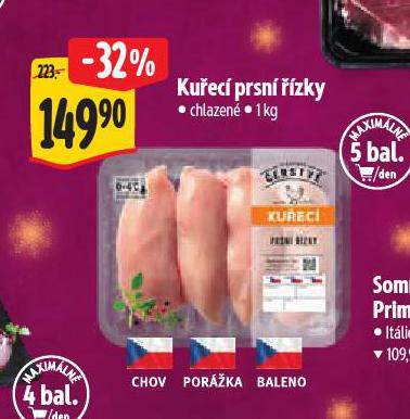 KUŘECÍ PRSNÍ ŘÍZKY