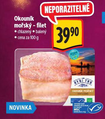 OKOUNÍK MOŘSKÝ FILET