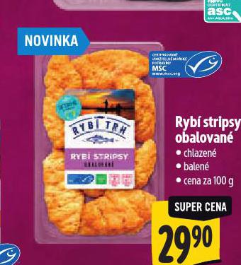 RYBÍ STRIPSY OBALOVANÉ