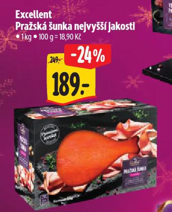 EXCELLENT PRAŘSKÁ ŠUNKA NEJVYŠŠÍ JAKOSTI