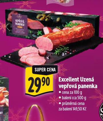 EXCELLENT UZENÁ VEPŘOVÁ PANENKA