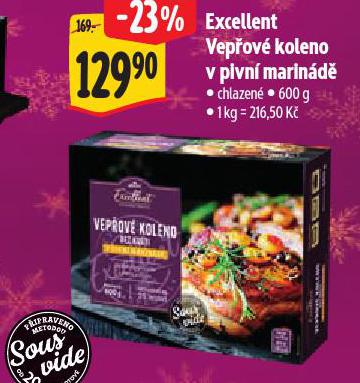 EXCELLENT VEPŘOVÉ KOLENO V PIVNÍ MARINÁDĚ