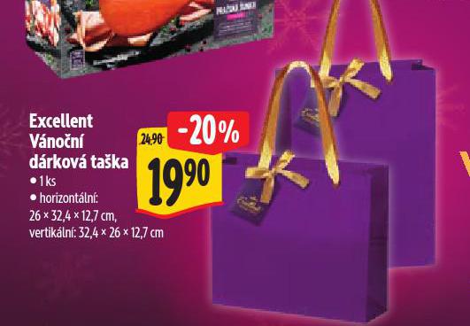 VÁNOČNÍ DÁRKOVÁ TAŠKA