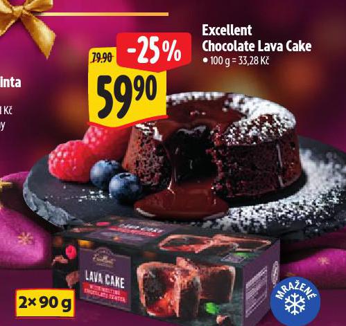 EXCELLENT CHOCOLATE LAVA CAKE