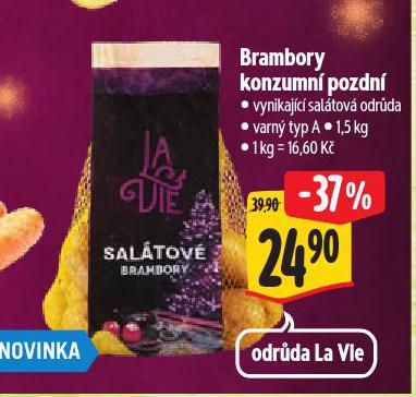 BRAMBORY KONZUMNÍ POZDNÍ
